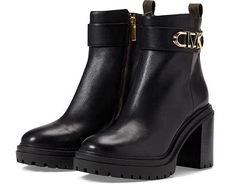 michael kors parker lug bootie|Michael Kors Parker Leather Lug Sole Booties .